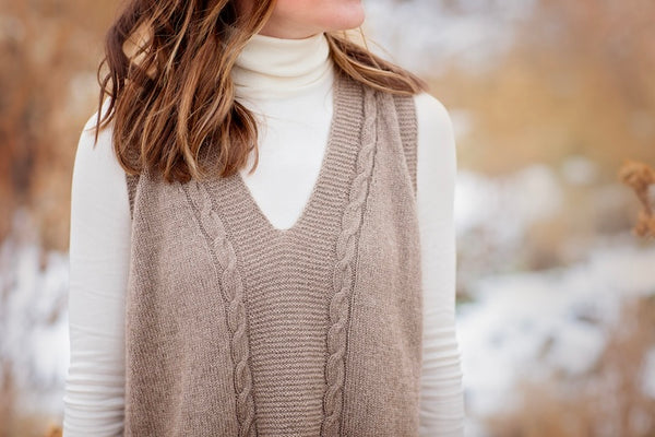 Morgan Vest - a classic knit for cashmere yarn