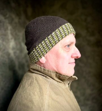 Tweel Brim Hat kit in June Cashmere yarn